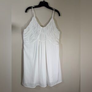 Chelsea28 Ivory Ruched Mini Dress